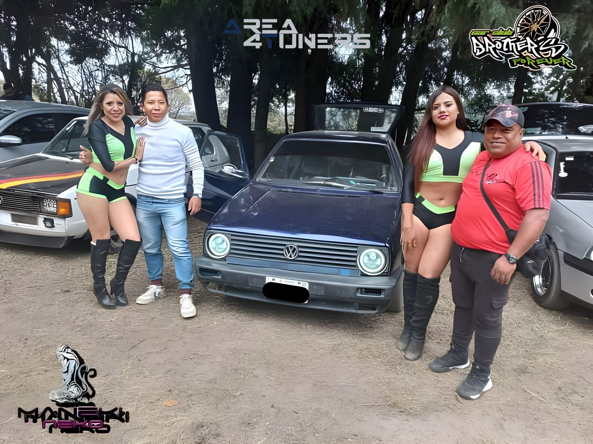 Brothers Forever Car Club
Imagen del reportaje de la revista Tuning Area4tuners.es, de la concentración de coches Tuning del año 2023 en Isidro Fabela, México D.F., México