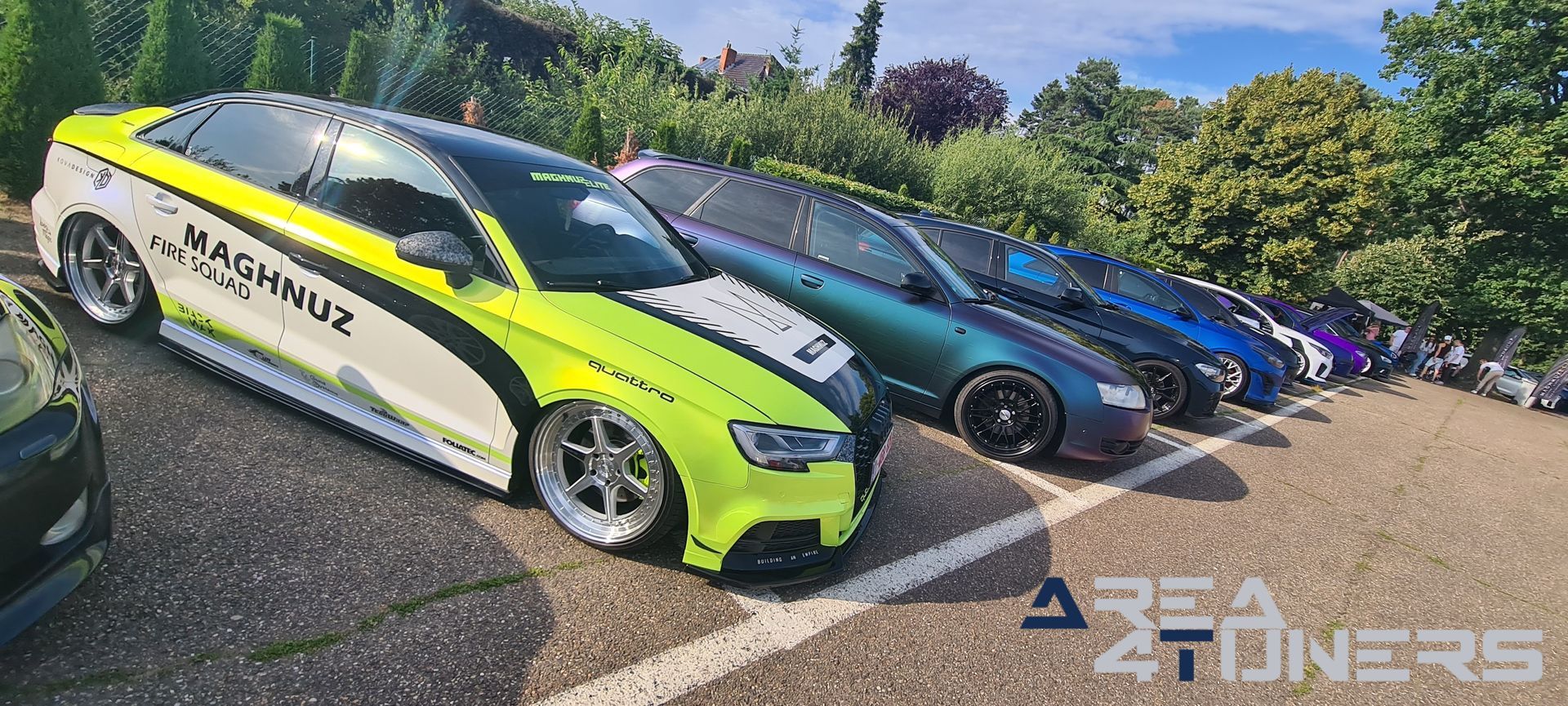 The Untouchables Back On Track Tuning Night
Imagen del reportaje de la revista Tuning Area4tuners.es, de la concentración de coches Tuning del año 2023 en Oudsbergen, Bélgica