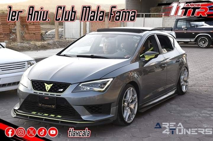 Mala Fama Car Club
Imagen del reportaje de la revista Tuning Area4tuners.es, de la concentración de coches Tuning del año 2024 en Lázaro Cárdenas, Tlaxacala, México