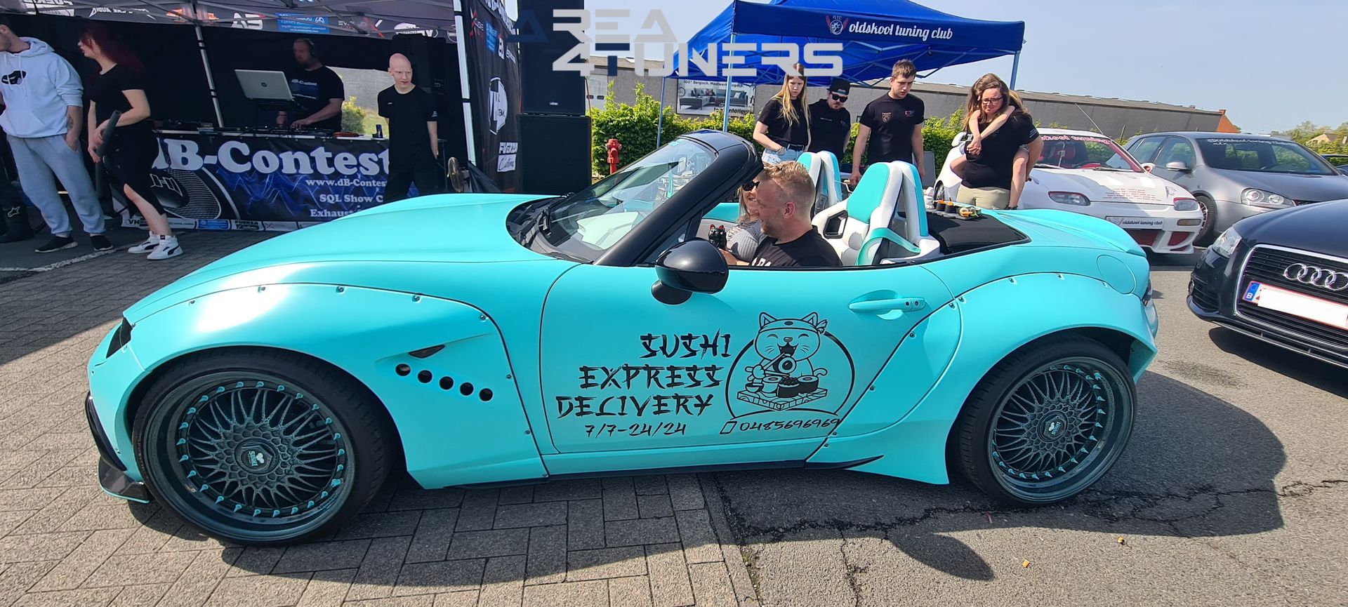 Carsecation 2
Imagen del reportaje de la revista Tuning Area4tuners.es, de la concentración de coches Tuning del año 2024 en Izwegem, Bélgica