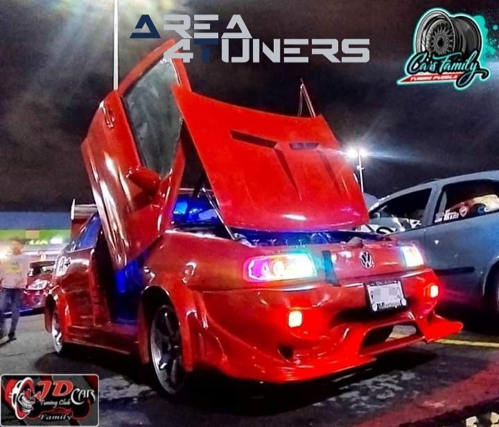 1er Aniversario JD Car
Imagen del reportaje de la revista Tuning Area4tuners.es, de la concentración de coches Tuning del año 2024 en Puebla, México