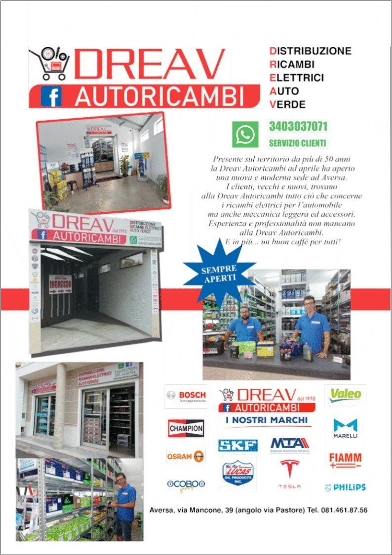dreav autoricambi aversa e comuni limitrofi parts esteri nazionali consegna domicilio