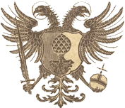 Historisches Augsburger Wappen mit Doppelkopfadler