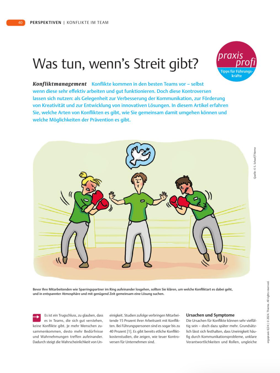 Foto des Artikelausschnitts von Lisa Holtmeier in der Zeitschrift