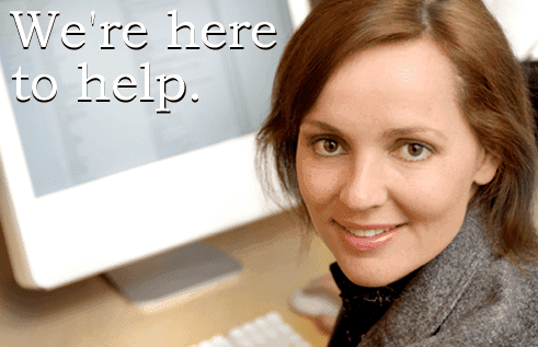 We're here to help.
