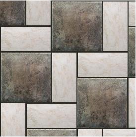 Brickweave tile layout pattern