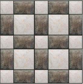 Checkerboard tile layout pattern