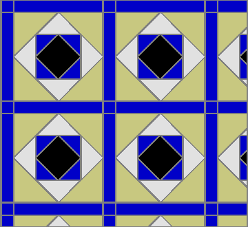 Conway Victorian tile layout pattern