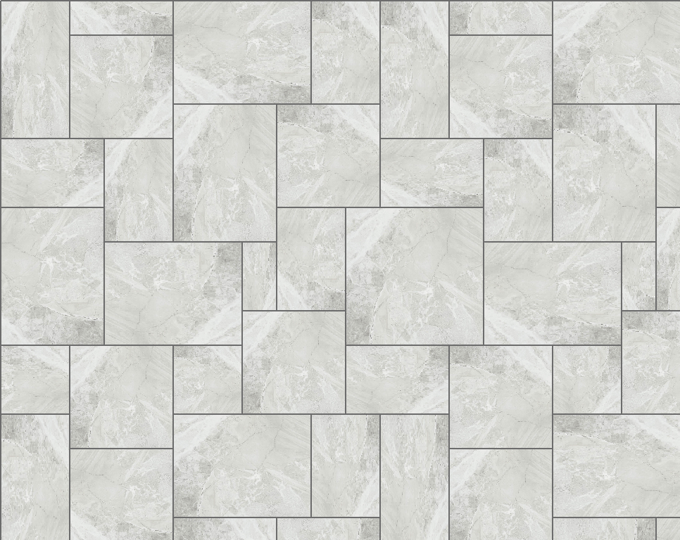 Interlocked II tile layout pattern