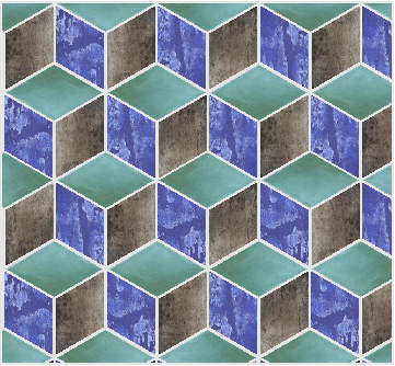 Little Diamond Mix tile layout pattern