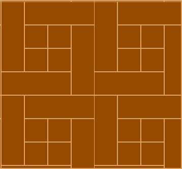 Marelle parquet floor layout pattern