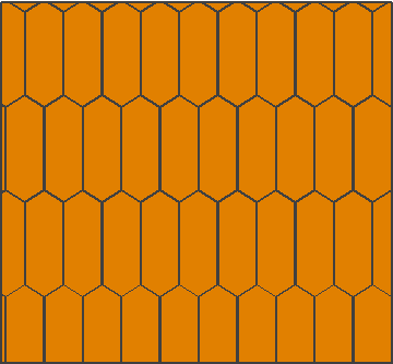 Picket parquet floor pattern