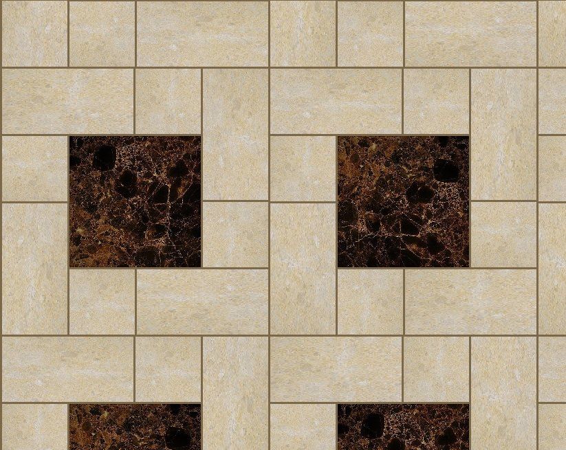 Soldiered tile layout pattern