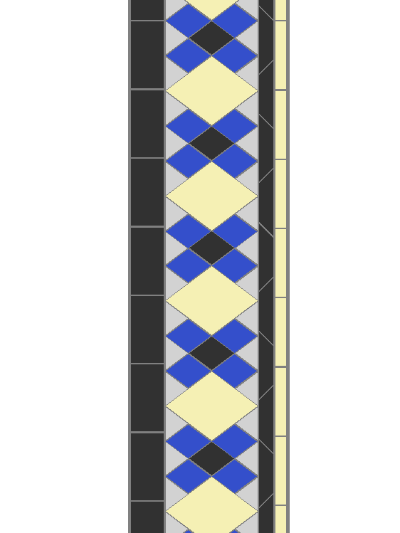 Wordsworth Victorian border tile pattern