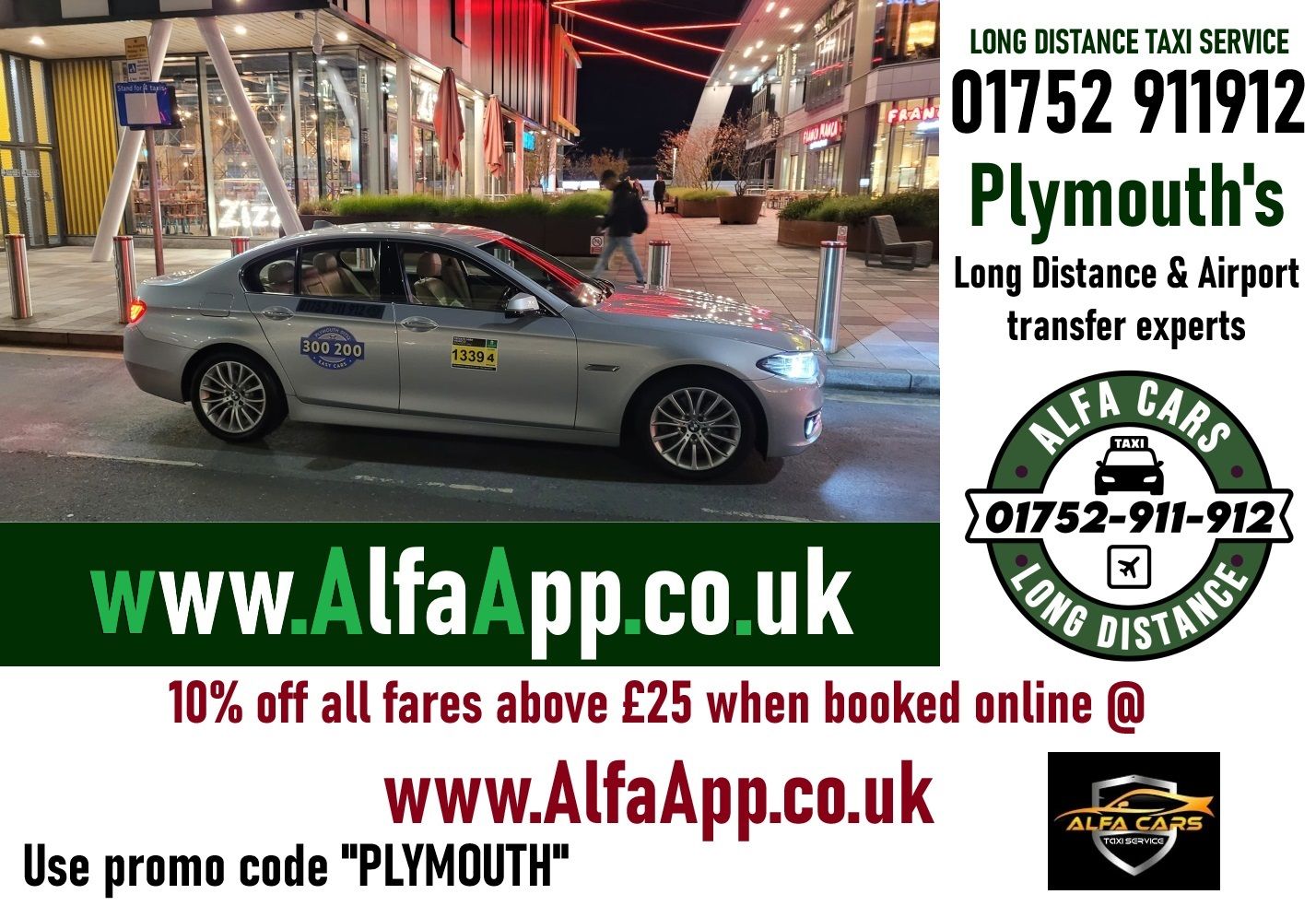 Premium taxi Plymouth 