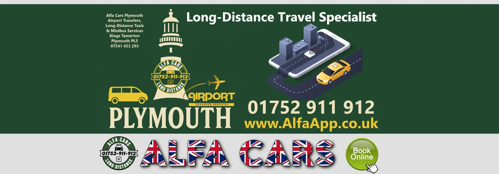 Airport transfers Plymouth cover photo