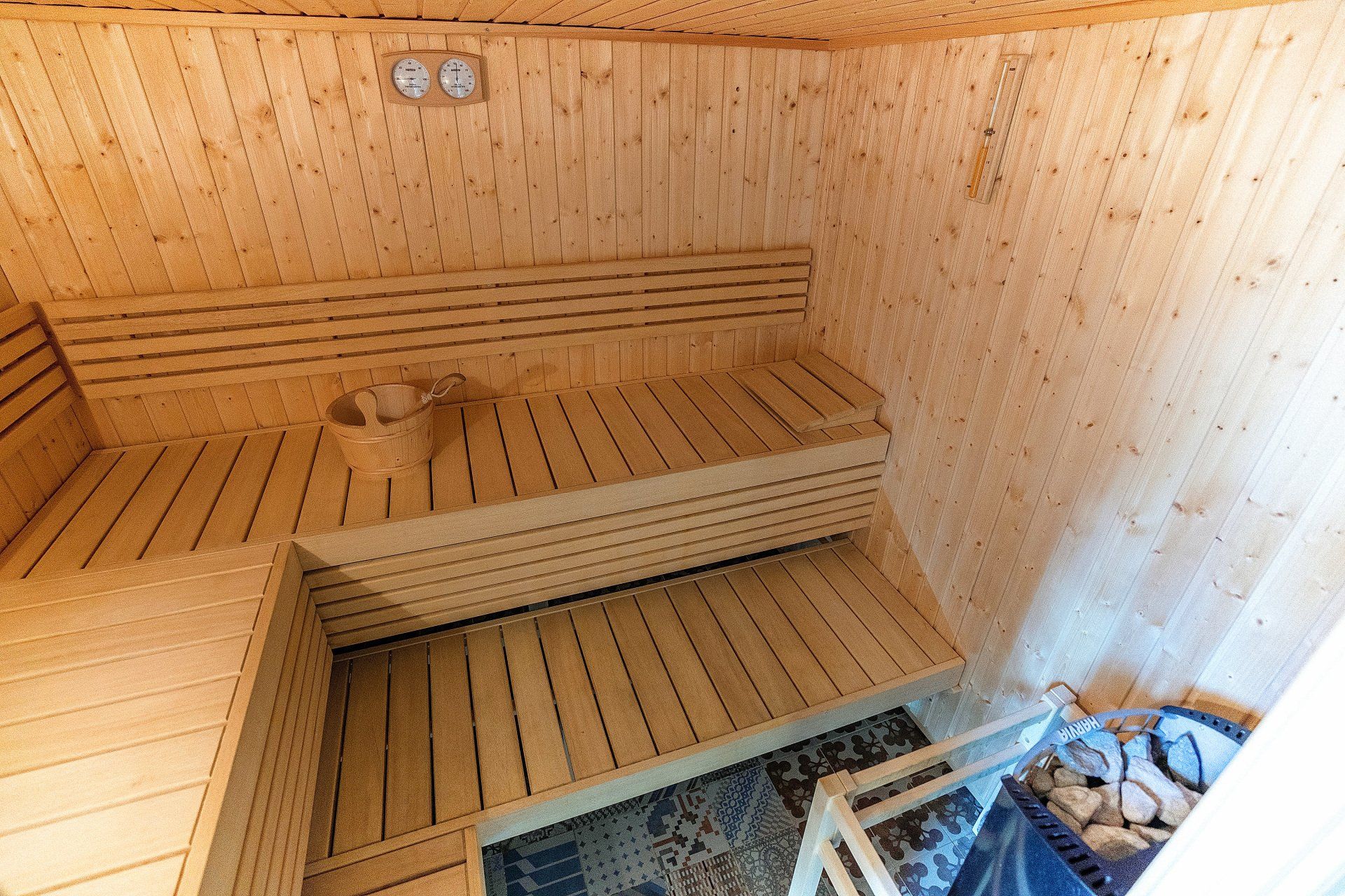 Chalet le 1000 Thabor Valmeinier le sauna