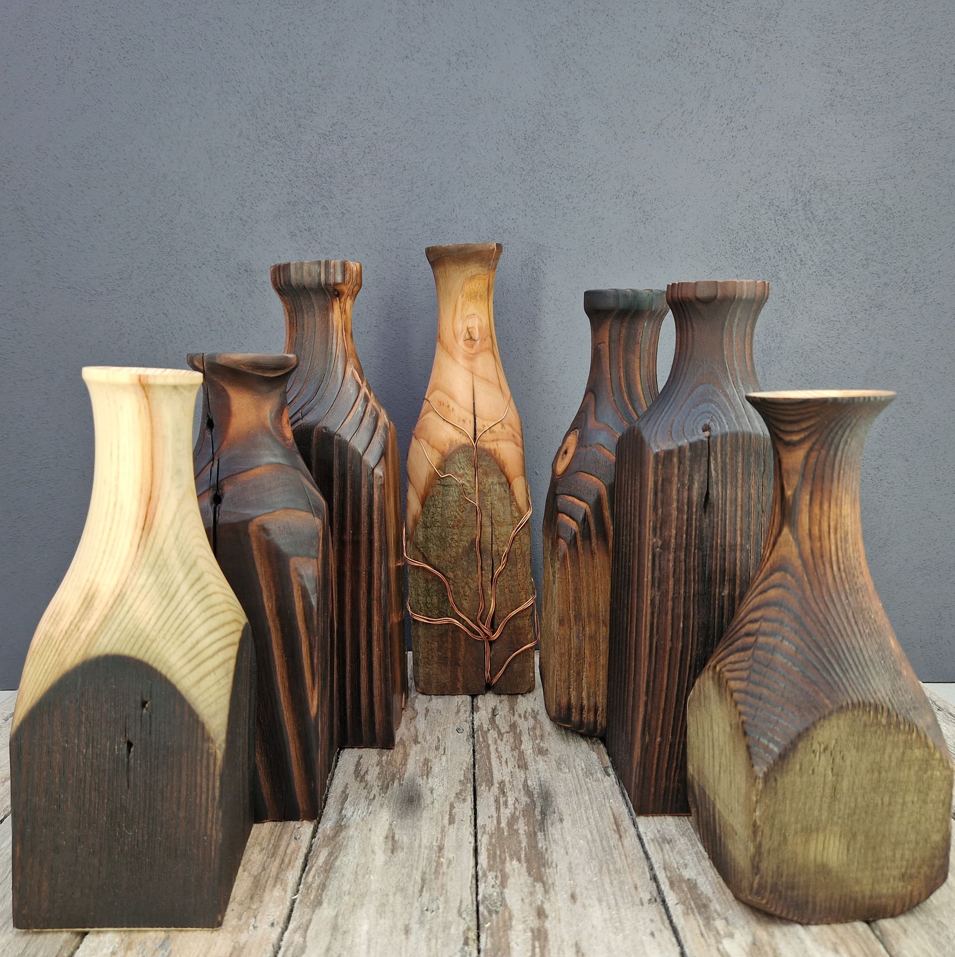 Fence Post Twig Pots