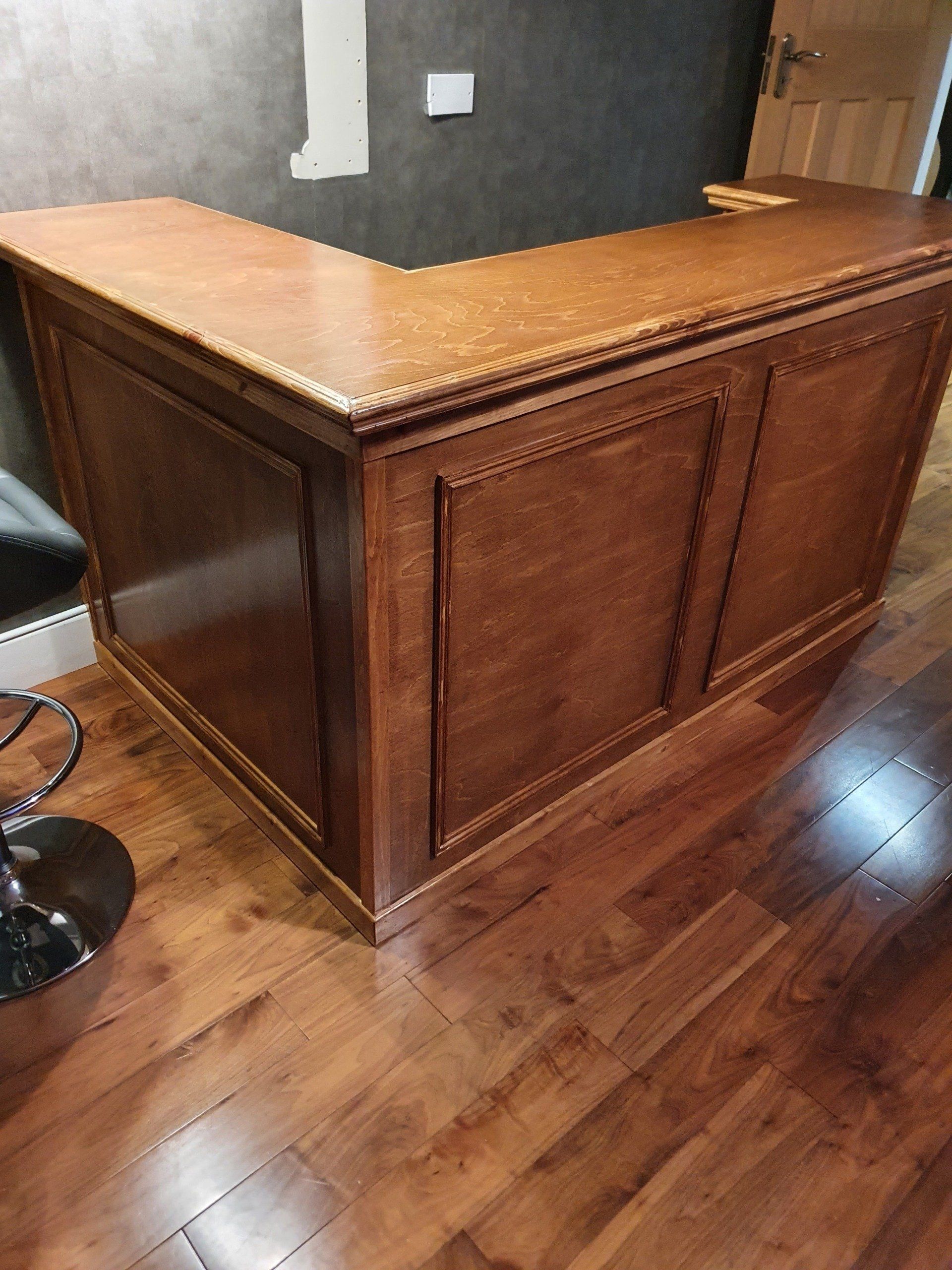 Bar built and designed out off wood