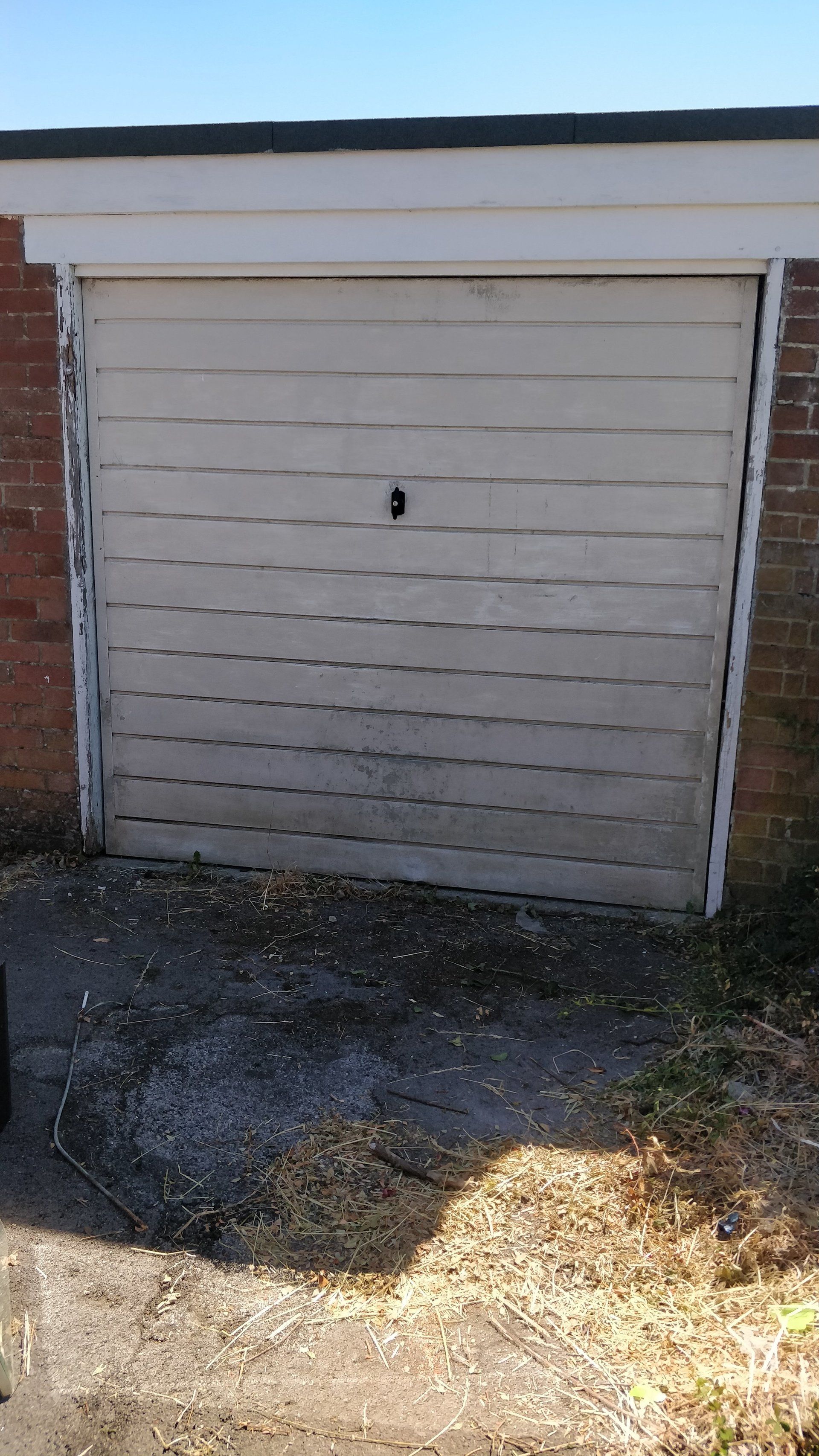 White garage door in poole
