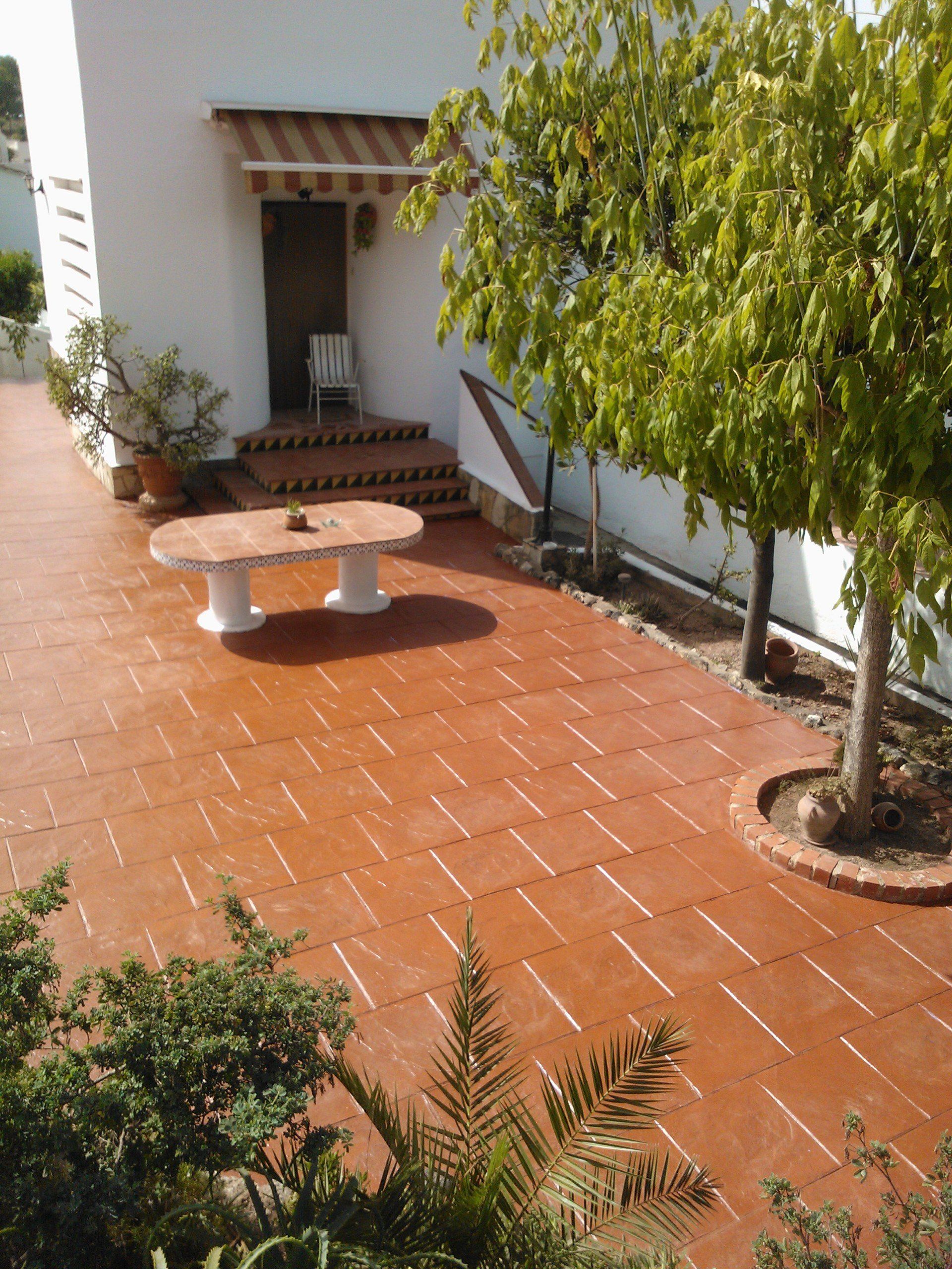 Hormigon impreso en Castelldefels