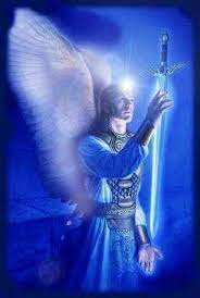 Arcángel Miguel, El ángel azul en las 7 llamas
