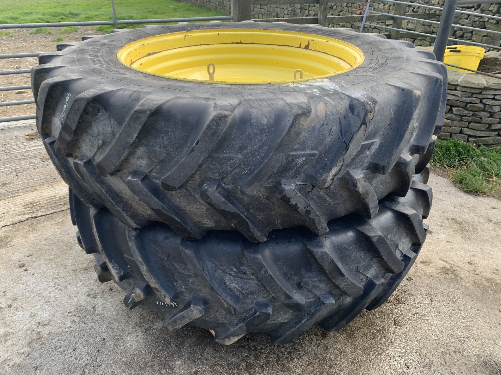 John Deere Wheels and Tyres, Michelin Agribib, 480/80R42, 42