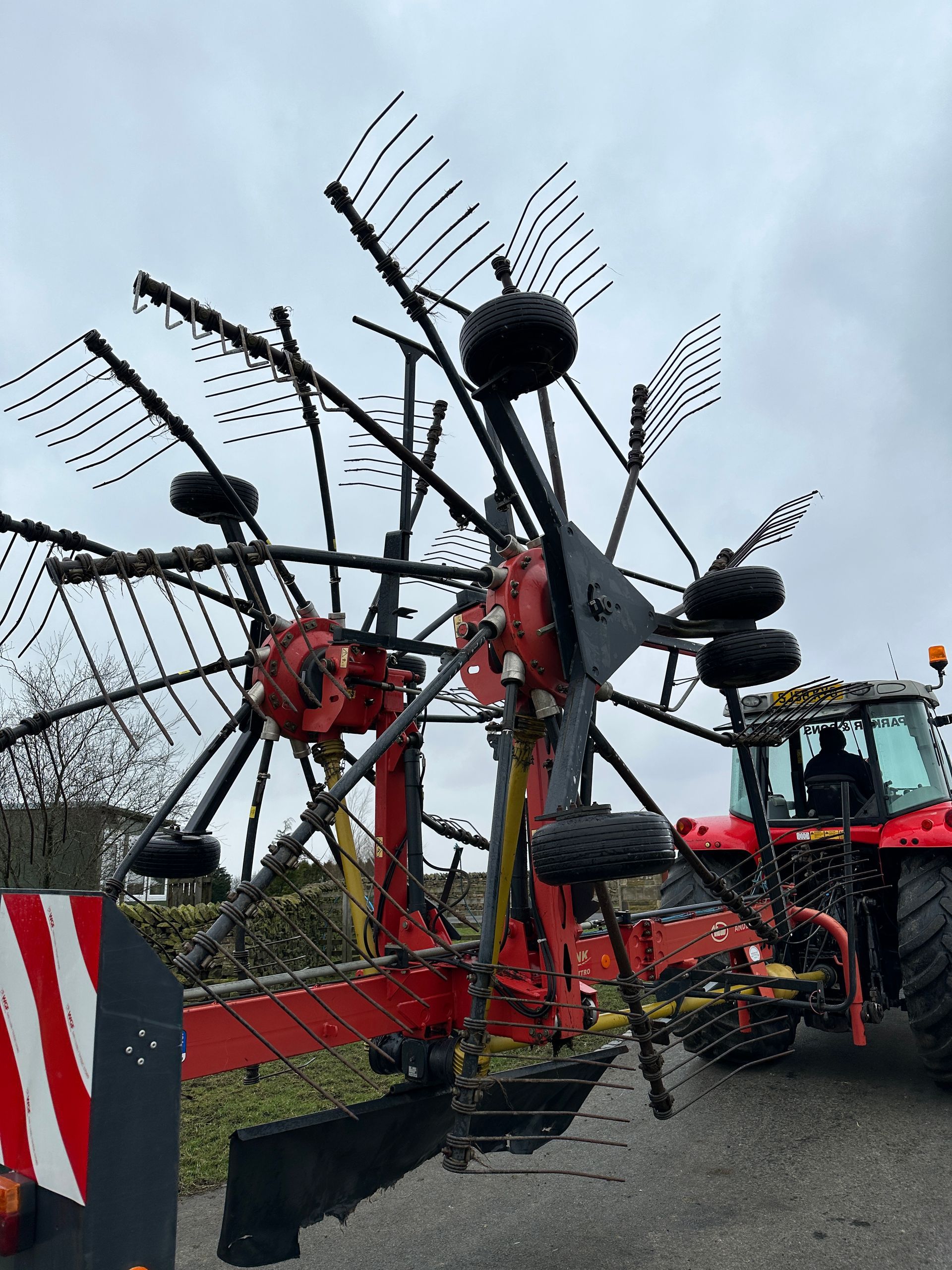 Vicon Andex 783 Twin Rotor Rake, Hydraulic, Tines, Width Adjustment, Lely, Krone, Kuhn, Claas, Vicon