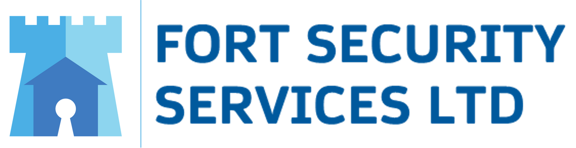 Fort Security Services Limited logo Fort Security Services Limited logo – Castle turret and house graphic representing home and business security.