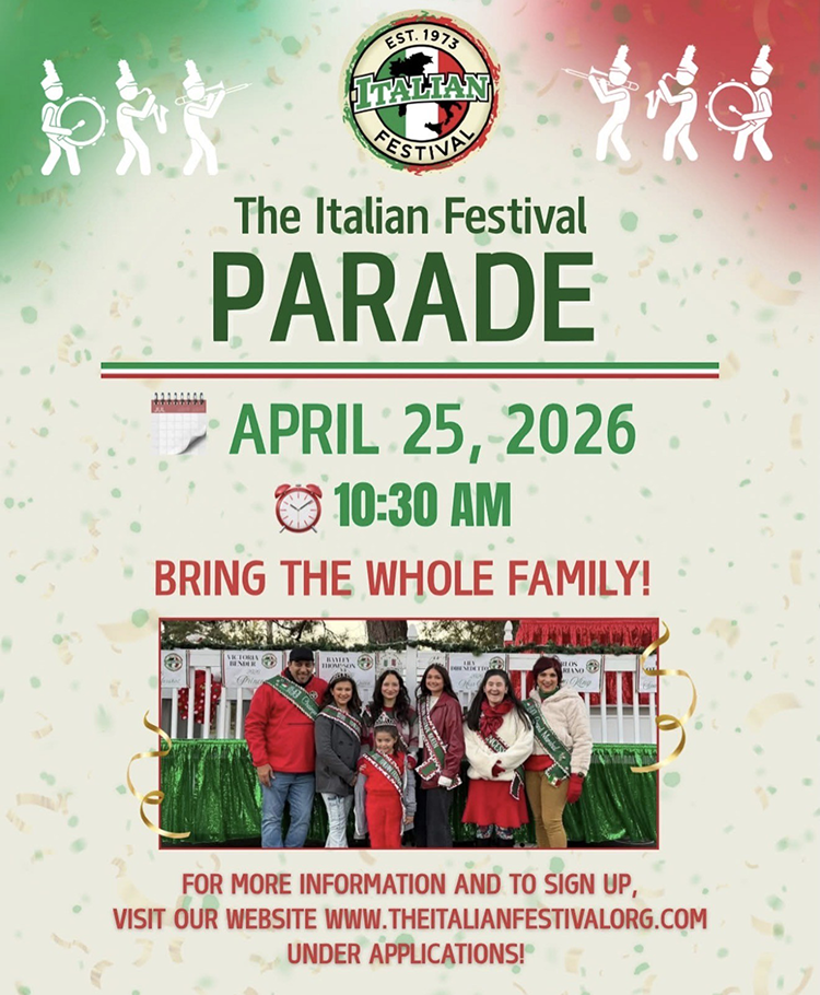 The Italian Festival Parade Flyer
