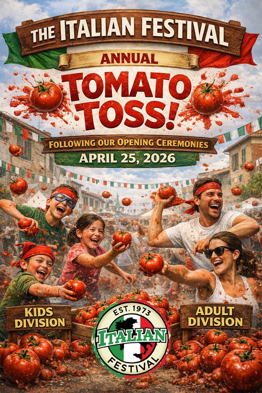 The Italian Festival Tomato Toss Flyer