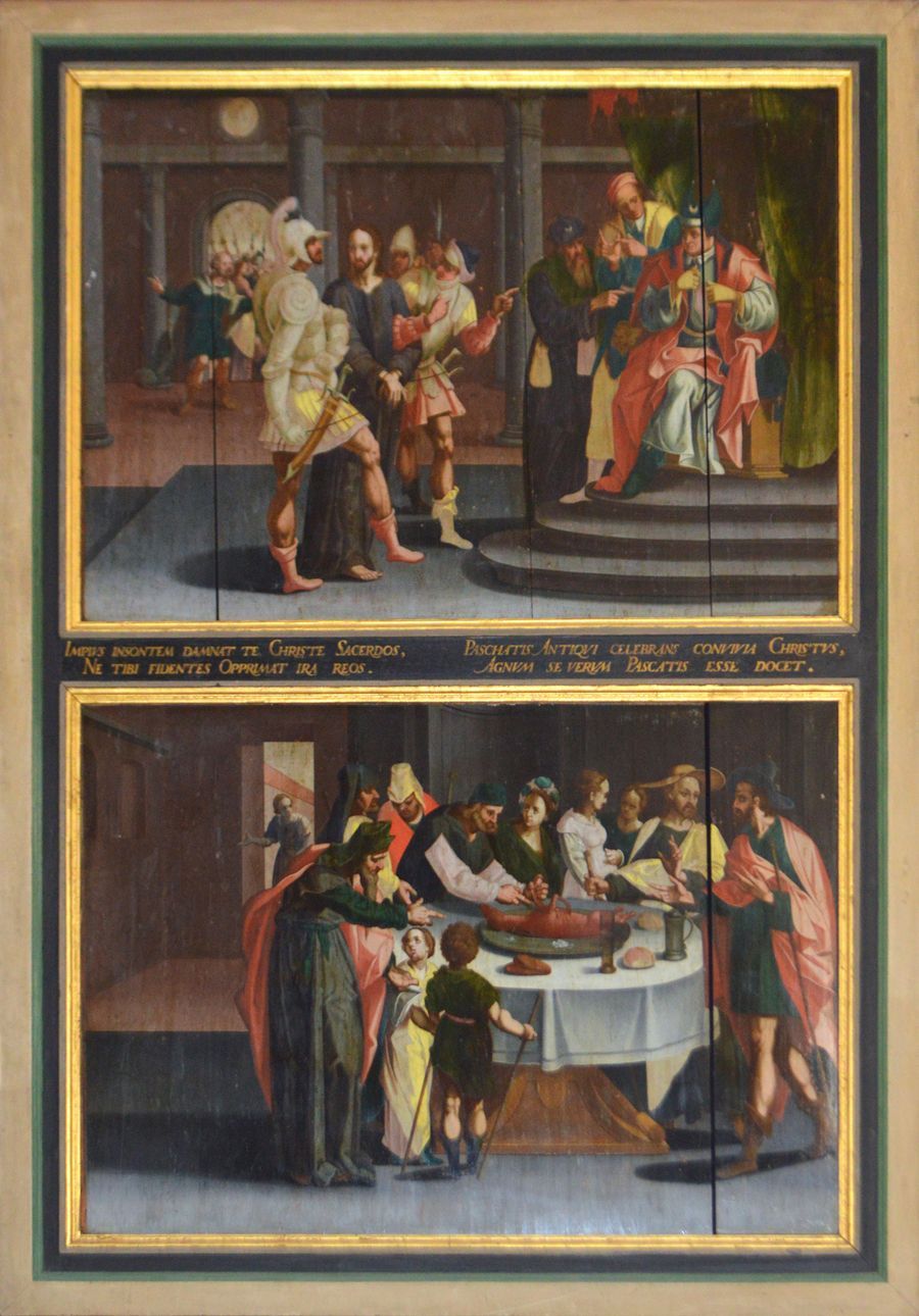 Altar Kirche St. Christian. Seitenflügel: Szene aus der Passionsgeschichte