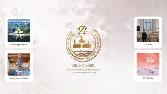 Das Bild zeigt ein Bildschirmfoto der Homepage Kirche SPO