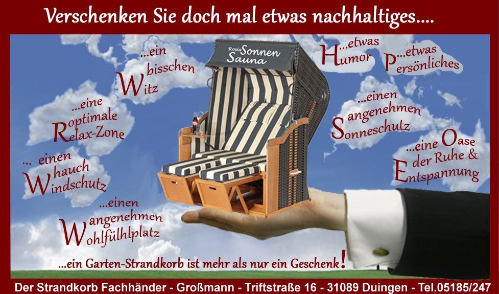 Unser personalisierter Strandkorb ist ein besonderes Geschenk  zum Geburtstag der Frau, eine ausgefallene Geschenkidee zur Hochzeit, ein Geschenk für Männer die schon  alles  haben oder ein Geschenk in den Ruhestand. Geschenk zur Hochzeit_ Geschenk für Mann_ Geschenkidee für Mann zum Geburtstag_Geschenkidee für die Frau zum Geburtstag_ Geschenkidee zur Hochzeit_ suche besonderes Hochzeitsgeschenk_personalisiertes Geschenk Hochzeit-_geburtstag_Jubiläum_ Geschenk in den Ruhestand