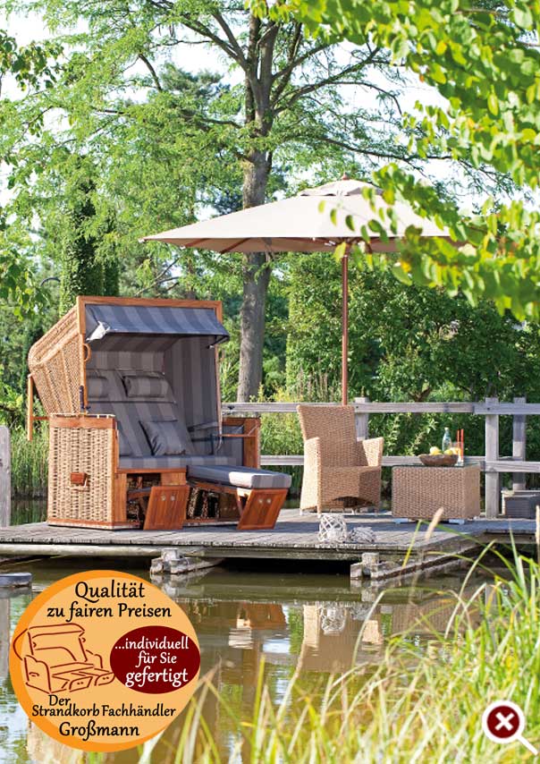 Der Teakholz Strandkorb Präsident gehört zu den Spitzenmodellen des Strandkorb Hersteller Sonnenpartner. Das Strandkorb Modell Präsident wird immer als Liegemodell geliefert. Die stufenlose Strandkorb- Oberkorb- Verstellung ist schon eine Besonderheit.