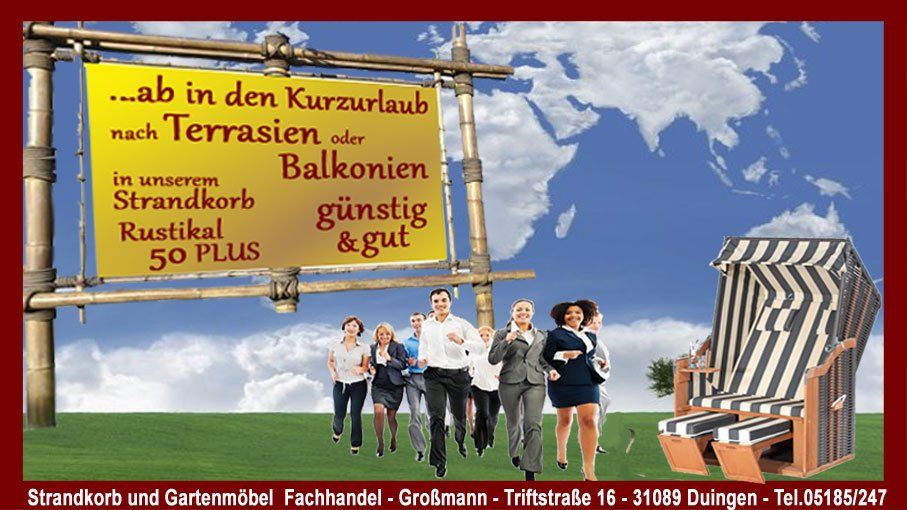 Strandkorb Rustikal 50 Plus Sunny Smart aus  der Strandkorb Fabrik Sonnenpartner Der   günstige Ostsee Strandkorb Rustikal 50 Plus der Handelsmarke Suny Smart  überzeugt mit Qualität