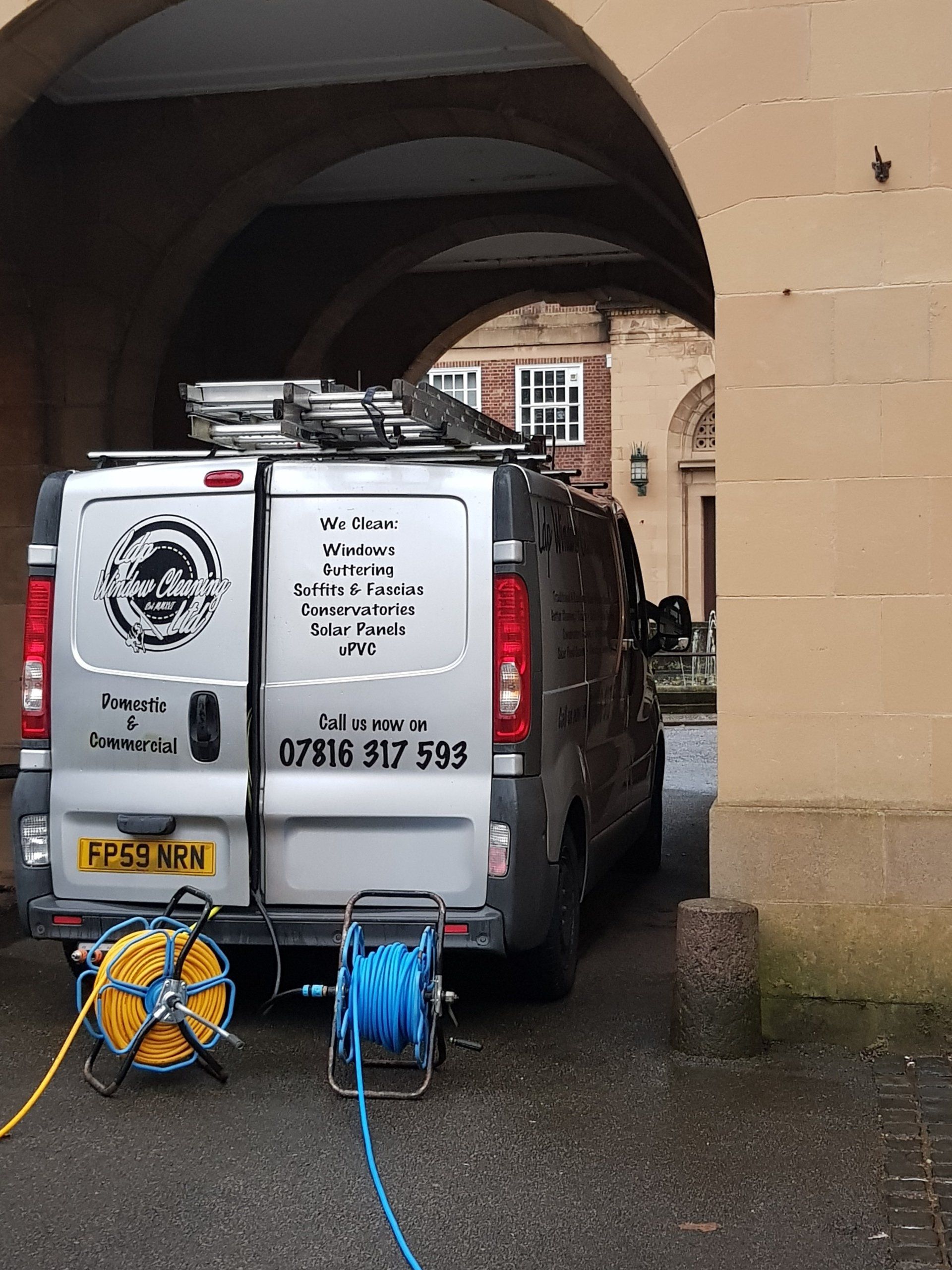 LDP Window Cleaning Ltd work vehicle