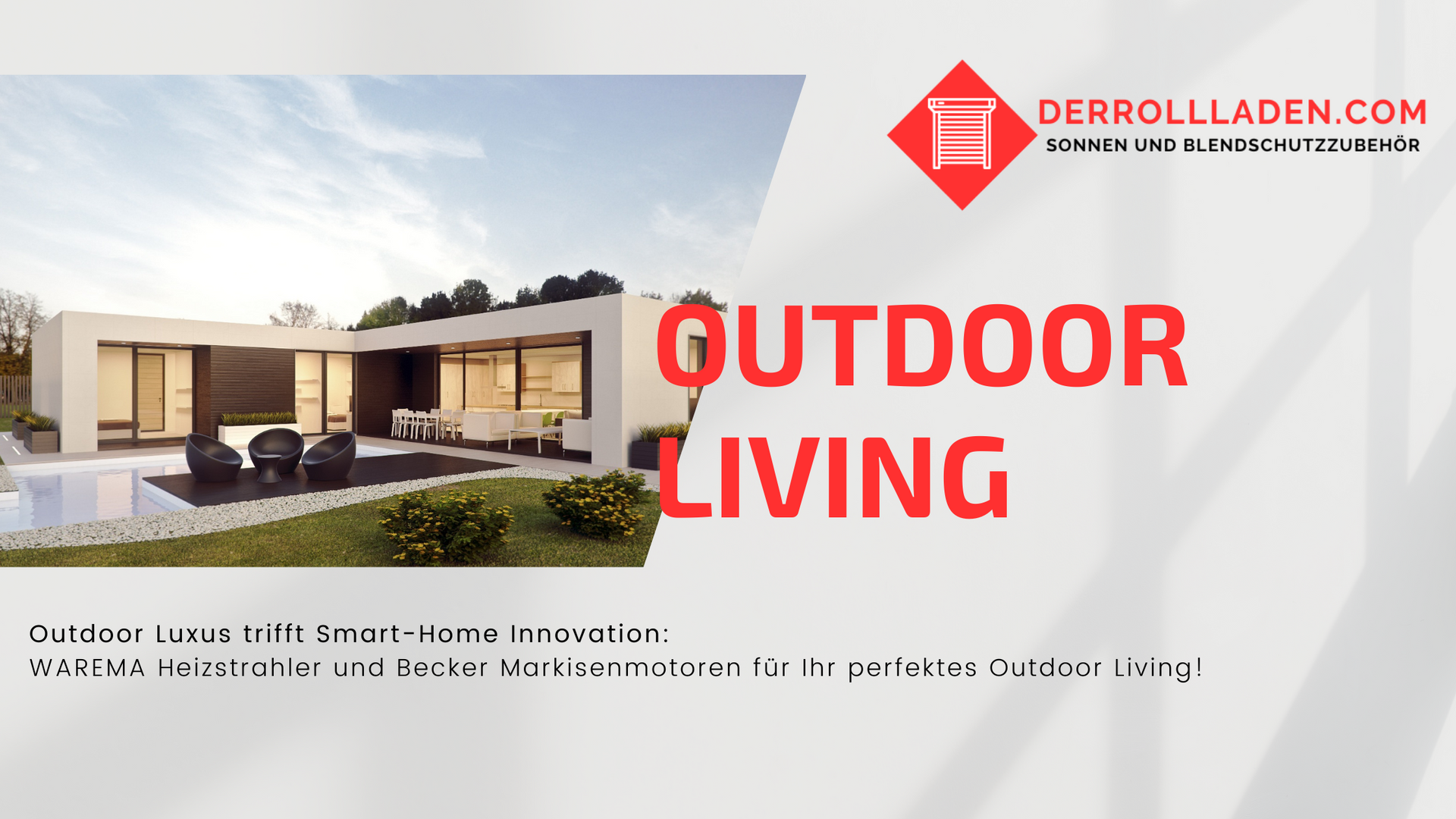 Einblick in die Zukunft: Ein modernes Smart Home, perfekt abgestimmt für luxuriöses Outdoor Living m