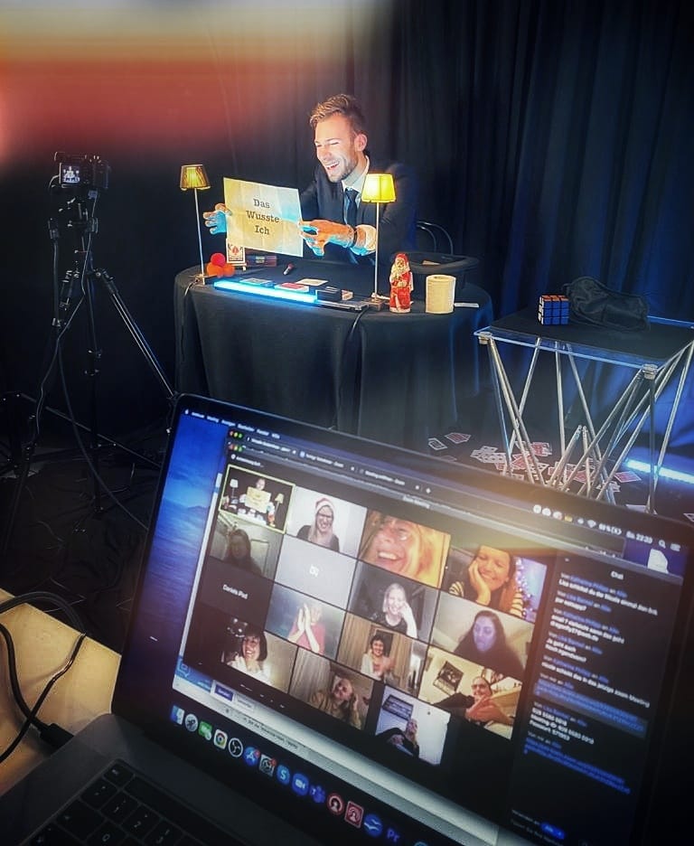 Backstage Aufnahme während einer LIVE-Show