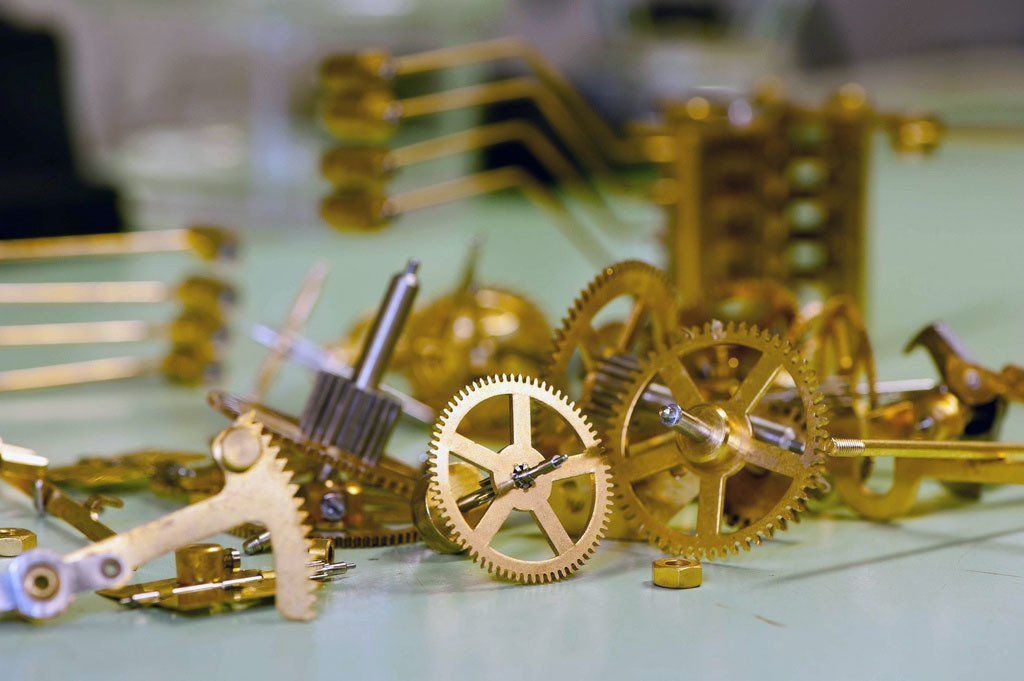 Großuhr Zahnräder