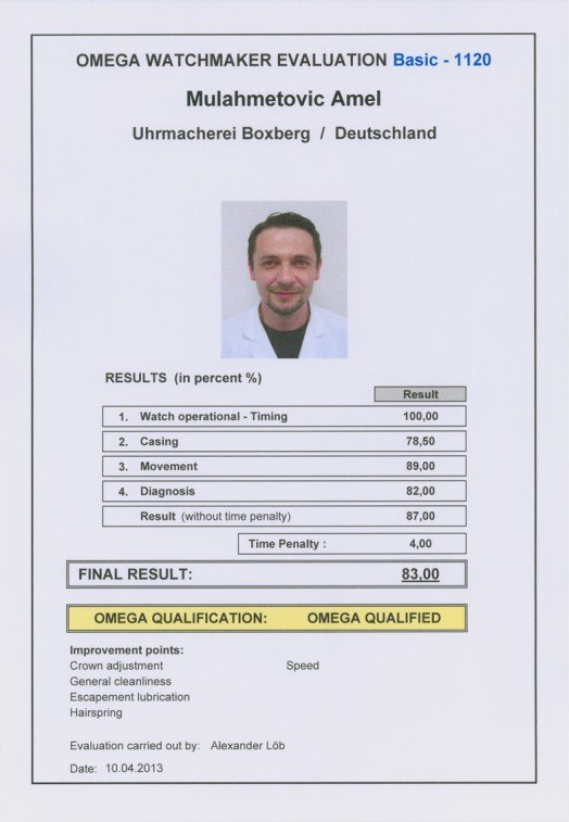 OMEGA ZERTIFIZIERTES SERVICE CENTER OMEGA UHRMACHER