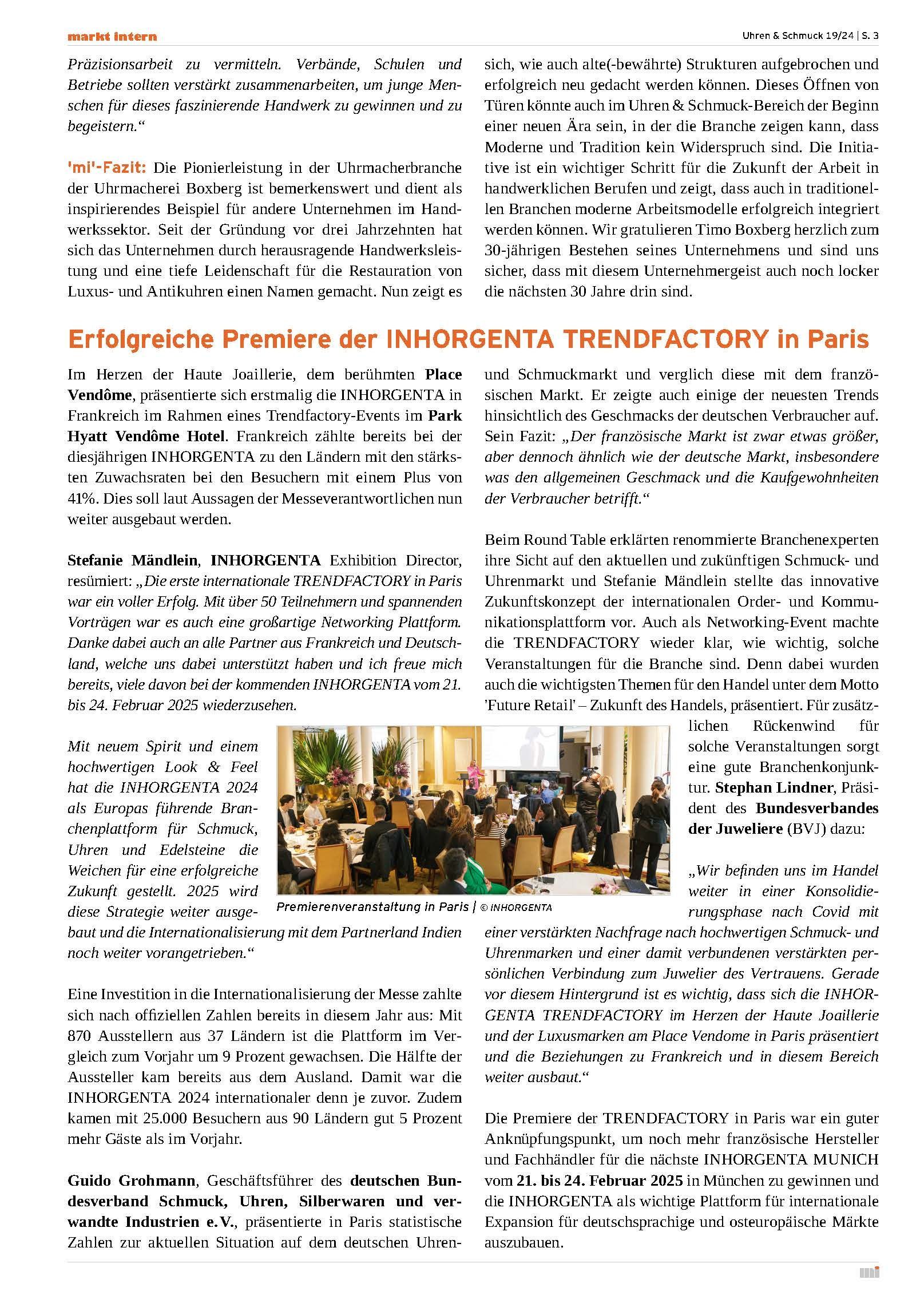 Bergische Landeszeitung 22.01.2019 Uhrmacher Bergische Landeszeitung