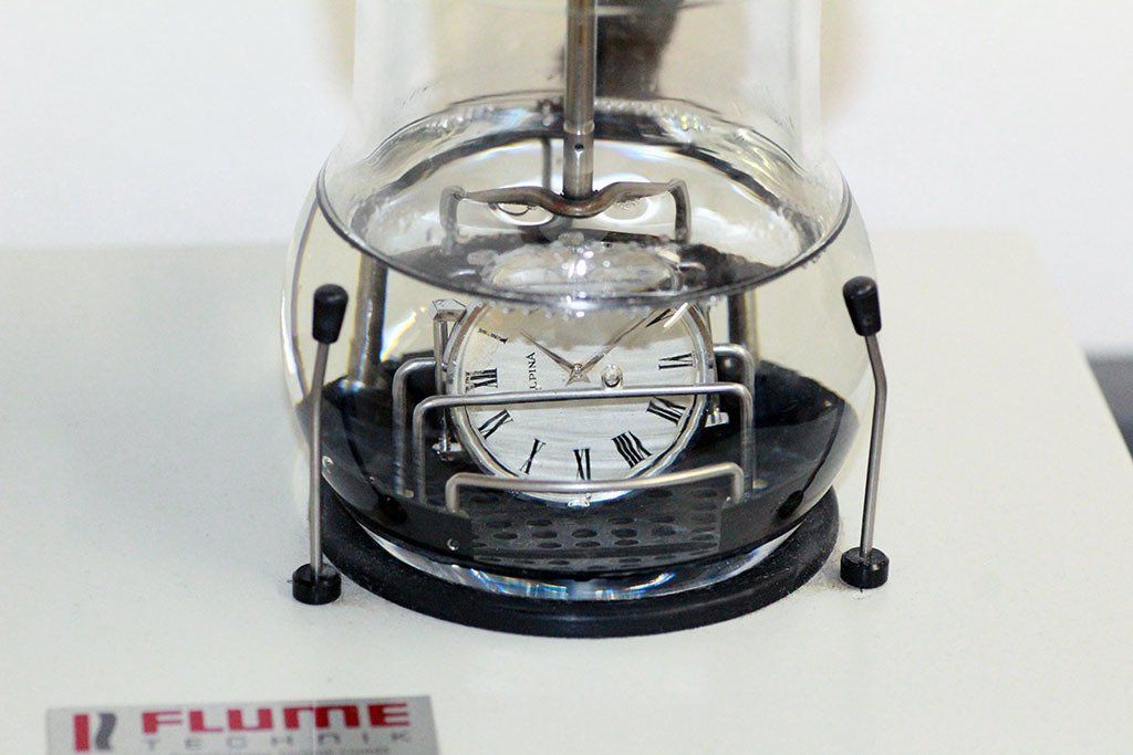 Prüfung der Wasserdichtigkeit