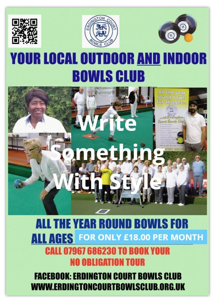 ERDINGTON COURT BOWLS CLUB