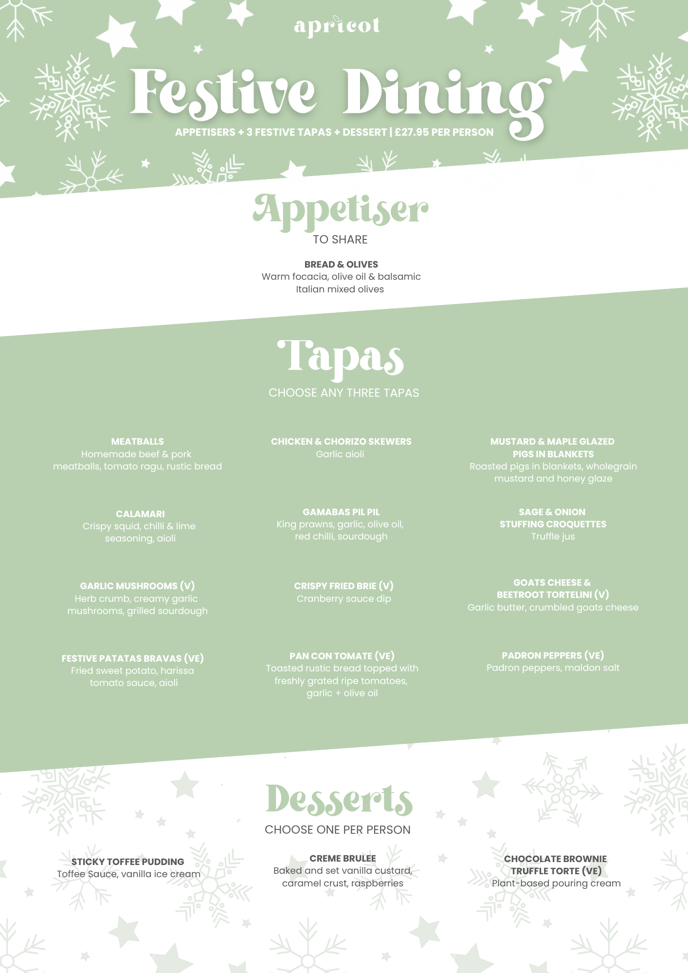 Gluten Free Menu | Apricot Brunch Bar
