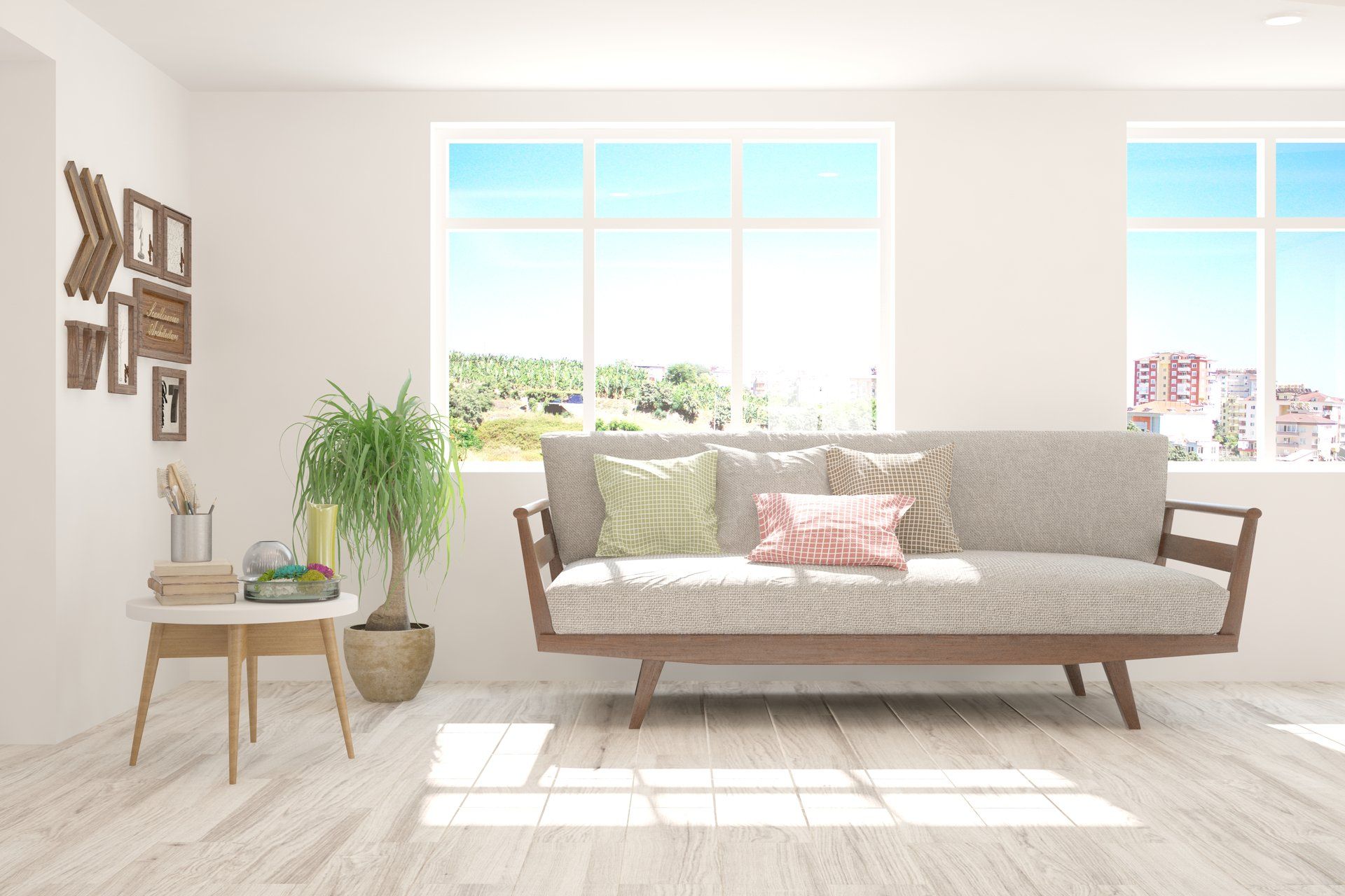 sofa by window