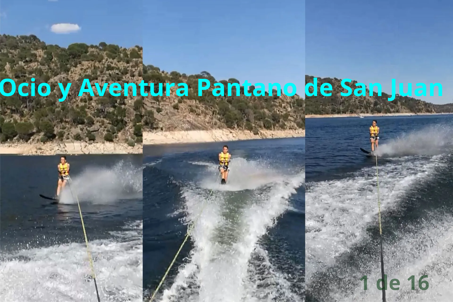 Esquí acuático en Madrid -Pantano de San Juan