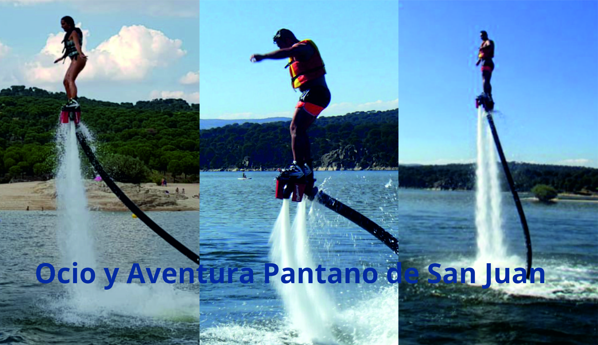Vuela sobre el agua Flyboard en Madrid -Pantano de San Juan