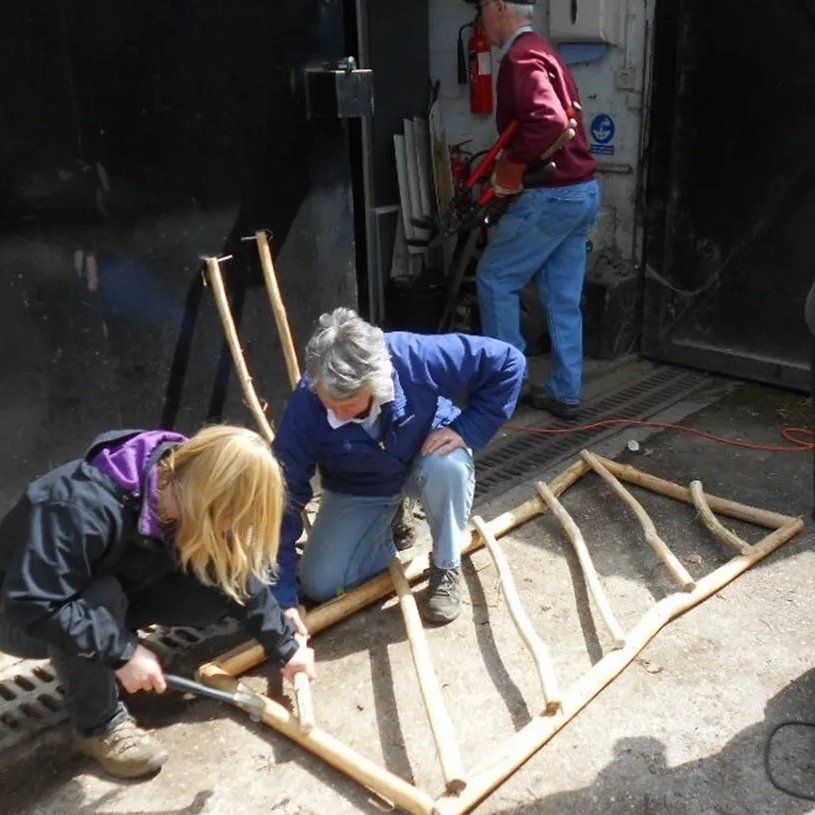 Creating a hurdle fence panel