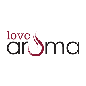 Love Aroma logo, client by Social Solutions